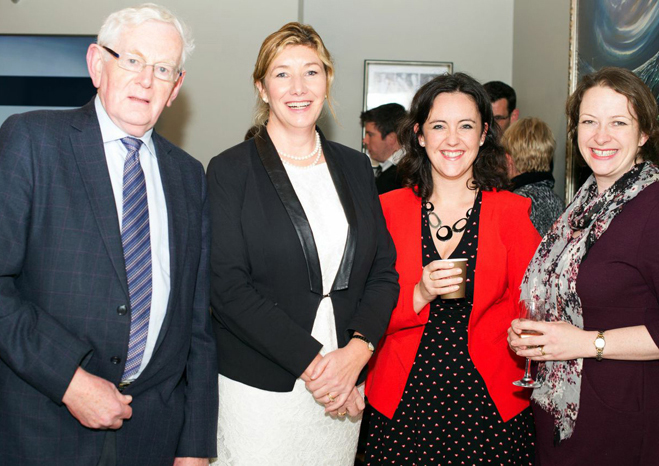 Tom McGuinn, Chief Pharmacy Advisor, PSI; Mary Rose Burke, Director of Policy and Corporate Affairs, IBEC; Aisling Reast, Operations & Education Manager, IIOP; Dr Catriona Bradley, Exec Director, IIOP at the opening of the new headquarters of Pharmapod in Leeson Street, Dublin, on Tuesday November 11.